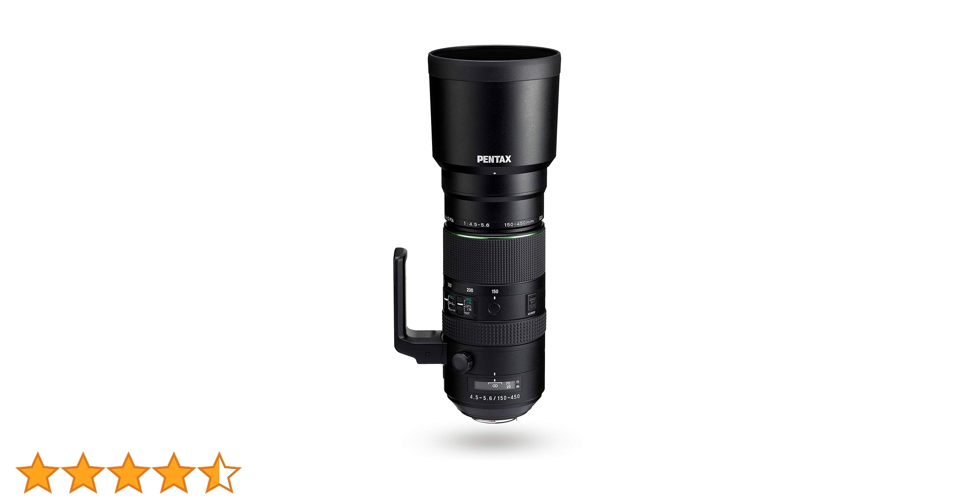 Pentax 150-450 mm HD D-FA F4.5-5.6ED DC AW Lens - Black: Amazon.co